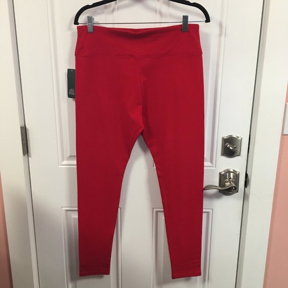 Womens Wild Fable High Rise Stretch Red Skinny Leggings Choose Size - Picture 2 of 6
